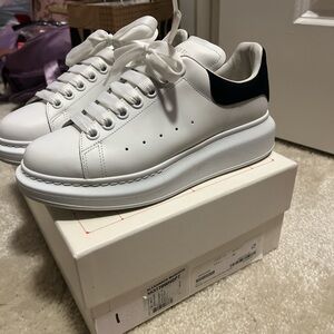 Alexander McQueen White and Black Sneakers